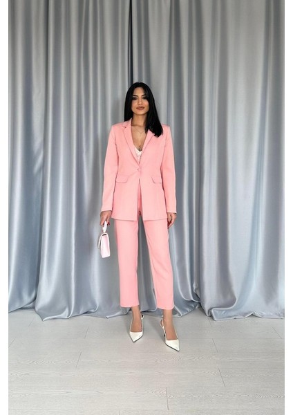 Eyesof Pudra Ceket Takım