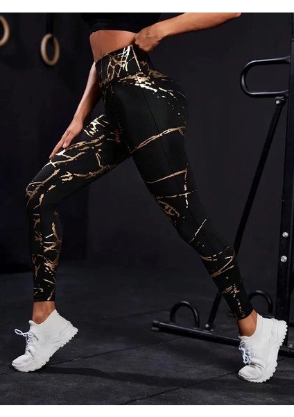 Eyesof Kadın Yüksek Bel Desenli Spor Tayt indirimleri