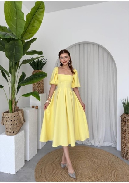 Eyesof Jama Midi Boy Elbise