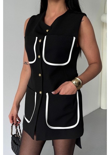 Eyesof Büyük Cep Biye Detaylıyelek - Siyah modelleri