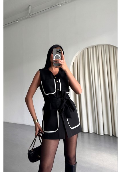 Eyesof Büyük Cep Biye Detaylıyelek - Siyah fırsatları