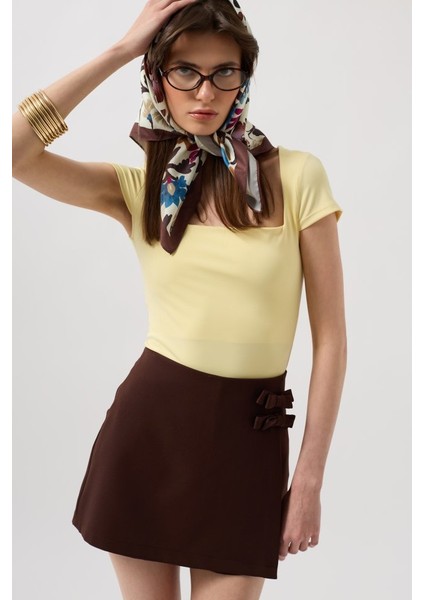 Eyesof Fiyonk Detay Mini Etek modelleri