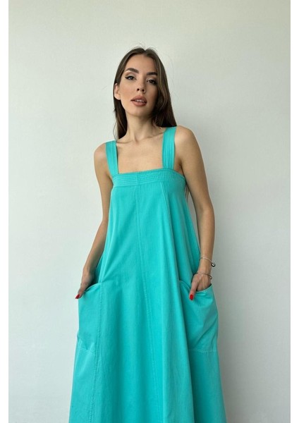 Eyesof Mint Askılı Cepli Elbise fırsatları