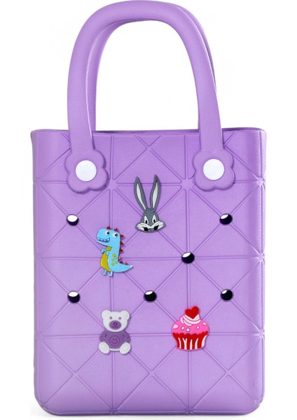 Rahat Taşınabilir Eva Omuz Çantası – Charm Detaylı-Küçük Boy fiyatları