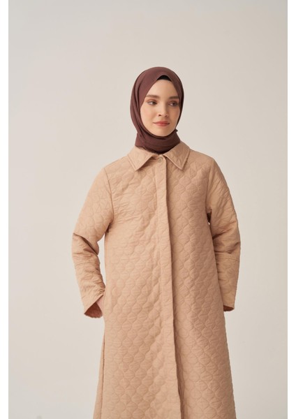 Bej-Deri Kemerli Kapitone Ferace indirimleri