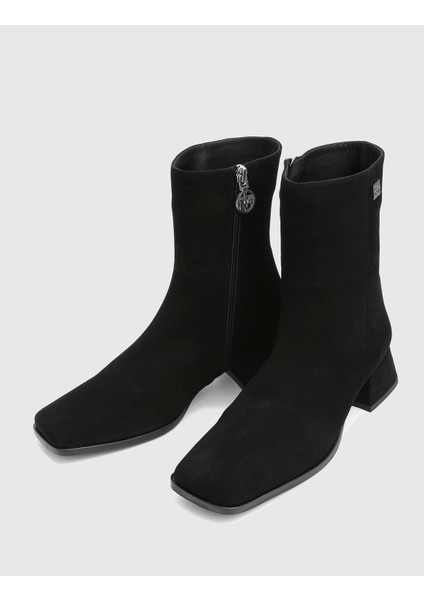 Leila Hakiki Süet Deri Siyah Kadın Topuklu Bot fiyatları