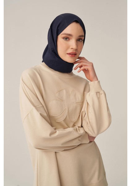Taş-Pamuklu Aplikeli Sweatsirt modelleri