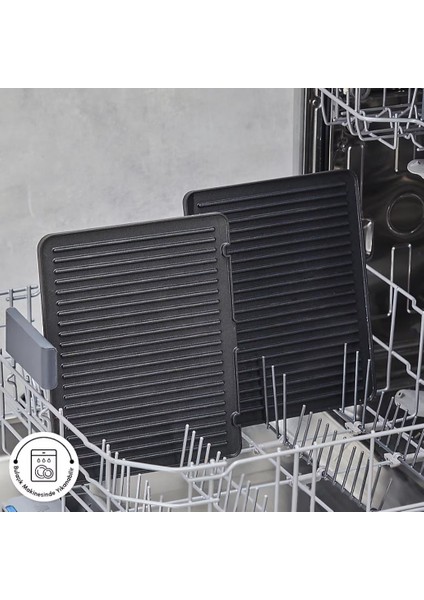Compact Steel Sear And Grill Inox 2008 Izgara ve Tost Makinesi