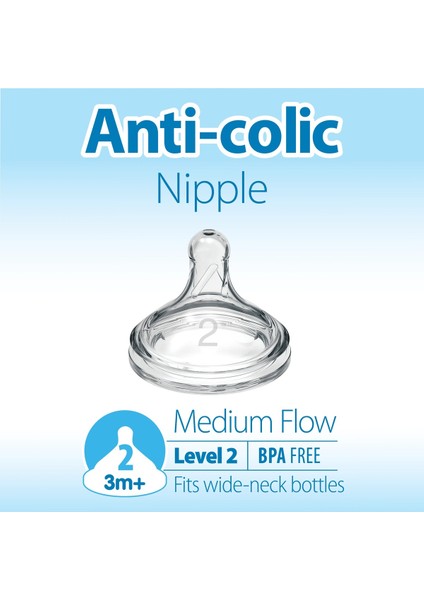 Geniş Ağız Pp Biberon 270 Ml, 2. Seviye Emzikli, Güvenli ve Sağlıklı Kullanım fiyatları