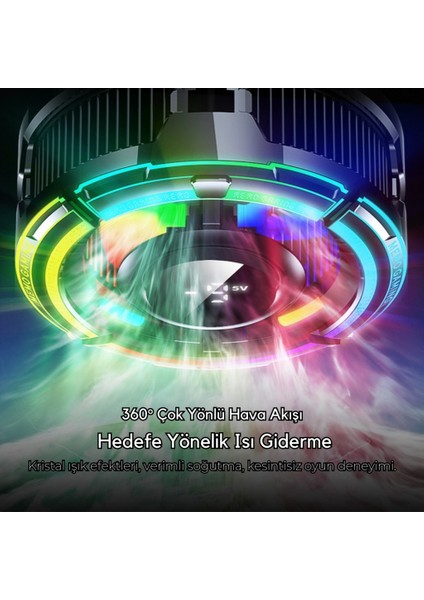 Magsafe ve Klipsli Rgb LED Süper Soğutucu | 6000RPM Ultra Hızlı Fan | Dijital Ekranlı Isı Göstergeli fırsatları