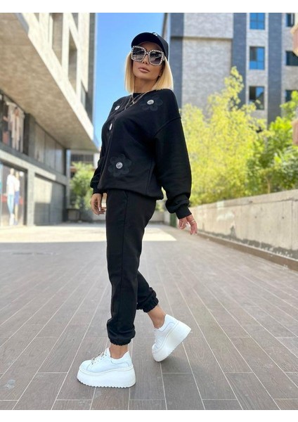 5756 Çiçekli Sweat Siyah fiyatları