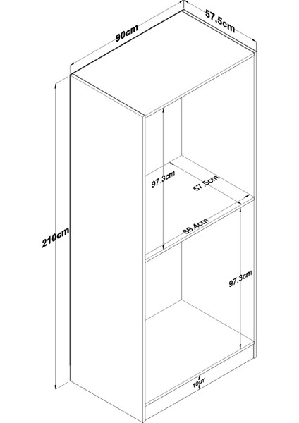 BA159 Gardırop 2 Kapaklı Raflı 2 Askılı Elbise Dolabı Beyaz fiyatları