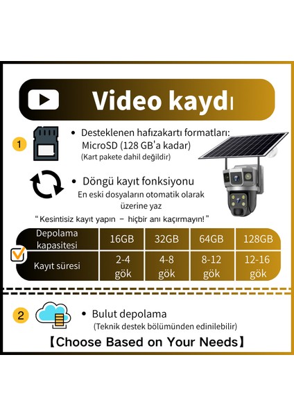 9mp Güneş Enerjili Sistem, 4g Güvenlik Kamerası: Full Renkli Gece Görüşü, Hareket Algılama fiyatları