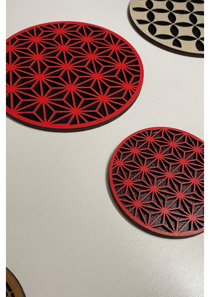 8'li Büyük Boy ve Küçük Boy Ahşap Tencere, Tava, Çaydanlık ve Bardak Altlık Nihale Seti 10 indirimleri