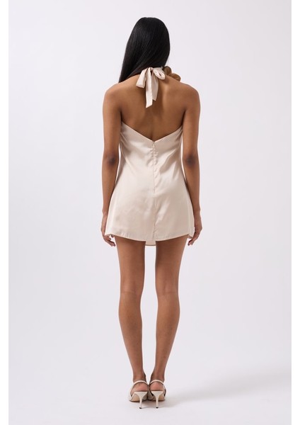 Eyesof Gül Detay Mini Saten Elbise fırsatları
