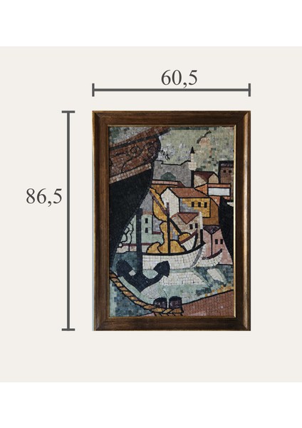 Şehir Manzarası Mozaik Taş Tablo fiyatları