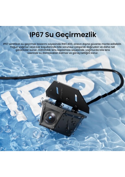 RWC400 IP67 Su Geçirmez A329 Serisi ile Uyumlu 2k Hdr 30FPS Dış Arka Kamera modelleri