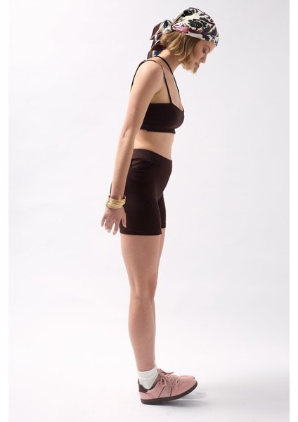 Eyesof Cep Detay Biker Şort modelleri