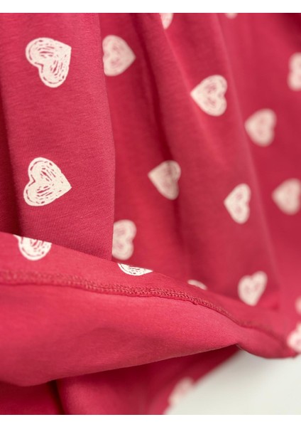 Kız Çocuk Kalp Desenli Elbise fiyatları