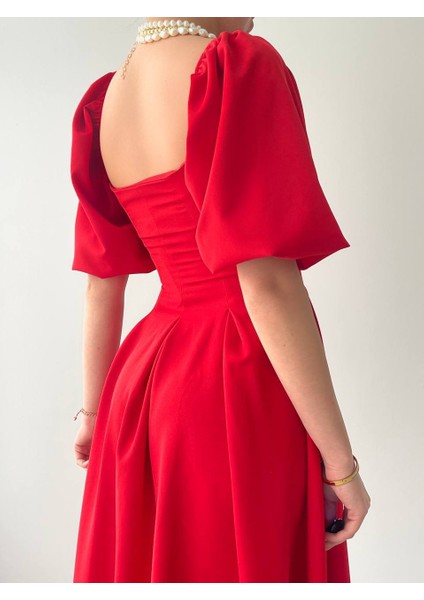 Eyesof Benjamin Çan Etekli Midi Boy Elbise