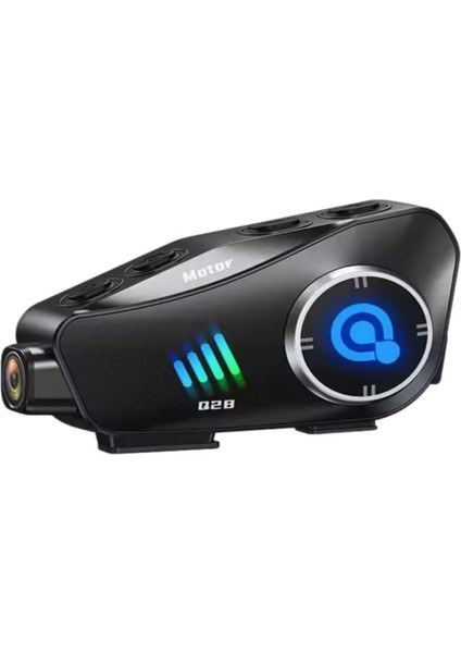Q28 Kameralı Motosiklet Kask Interkom - Bluetooth 5.0, 1080P Hd Video Kayıt, Su Geçirmez,