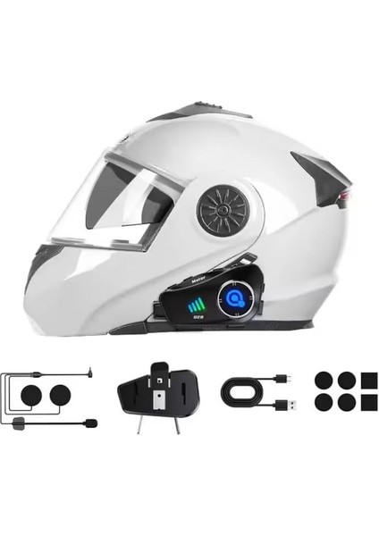 Q28 Kameralı Motosiklet Kask Interkom - Bluetooth 5.0, 1080P Hd Video Kayıt, Su Geçirmez, fırsatları