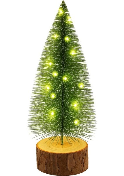 Yılbaşı Dekor 22 cm Işıklı Mini Masa Çamı fiyatları