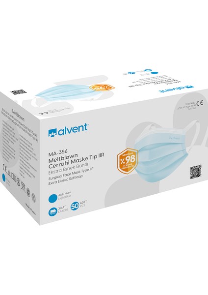 Yumuşak Kulaklı Meltblown Cerrahi Maske 50 Kutu fiyatları