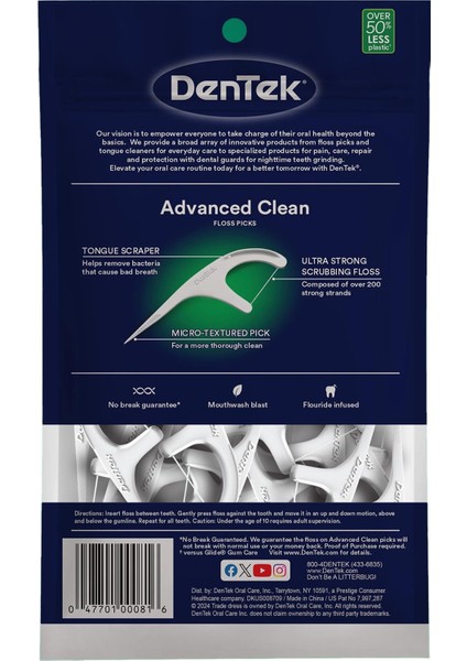 Advanced Clean Çatal Diş Ipi Kürdanlı 90 Adet fiyatları