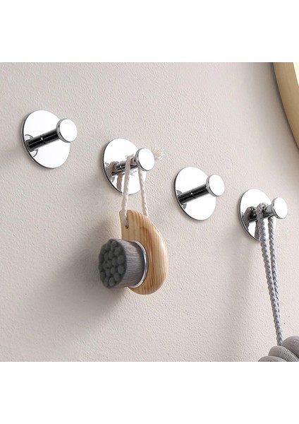 Glare Mantar Kendinden Yapışkanlı Askılık Tekli Yuvarlak Krom 4 Lü Paket fiyatları