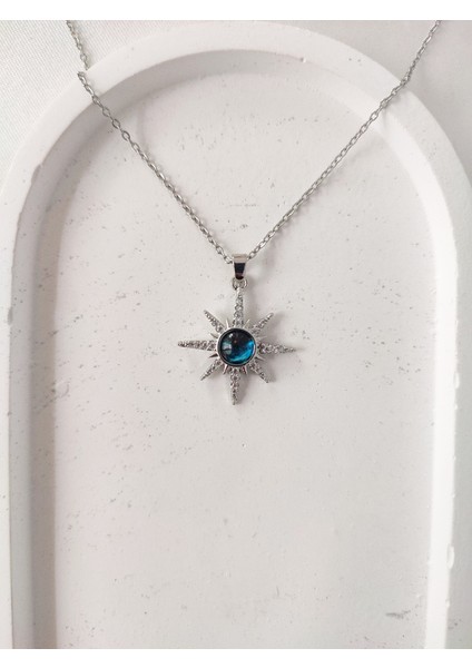 Paslanmaz Çelik Zirkon Taşlı Kutup Yıldızı Kolye fiyatları