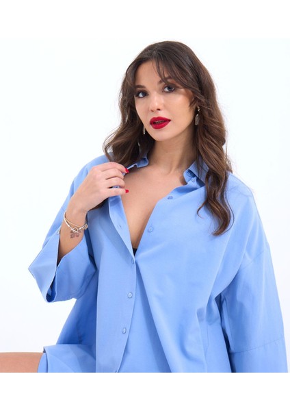 Eyesof 4328 Gömlek-Mavi modelleri