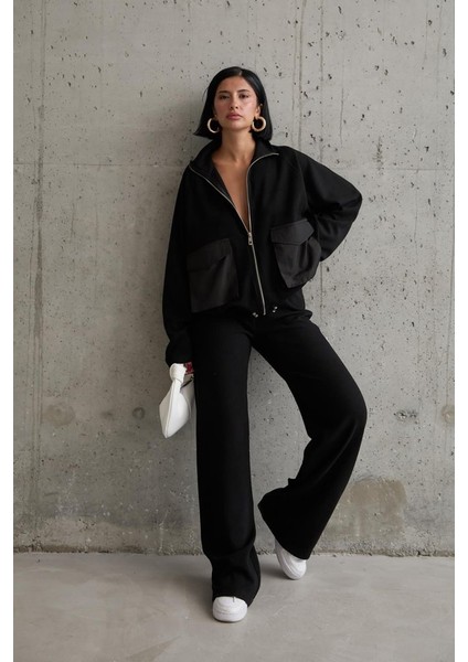 Eyesof Siyah Cepli Triko Ceket ve Pantolon Takım fiyatları