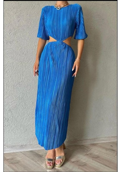 Eyesof Mavi Piliseli Elbise