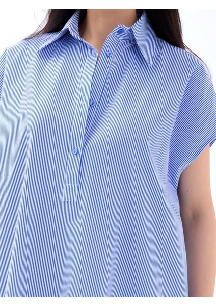 Eyesof 7450 Elbise-Mavi Beyaz Çizgili fiyatları