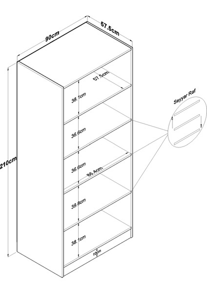BA136 Gardırop 2 Kapaklı Seyyar Raflı Elbise Dolabı Beyaz fiyatları