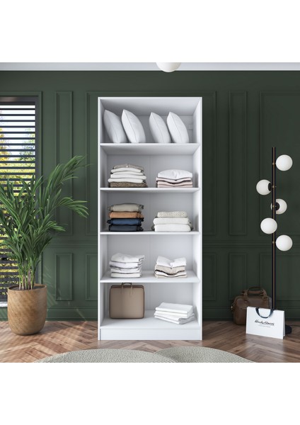 BA136 Gardırop 2 Kapaklı Seyyar Raflı Elbise Dolabı Beyaz modelleri