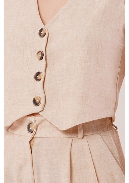 Eyesof Kırçıllı Desen Bej Takım