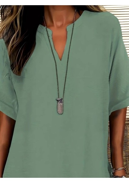 Eyesof Kadın Kısa Kollu V Yakalı Aerobin Bluz fiyatları