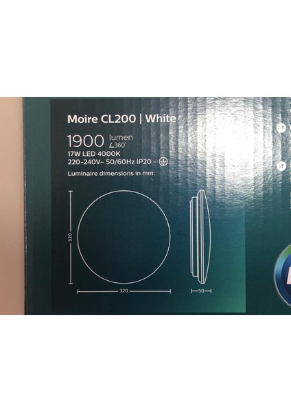 CL200 Entegre LED 17 W 4000 K Gün Işığı Tavan Lambası modelleri