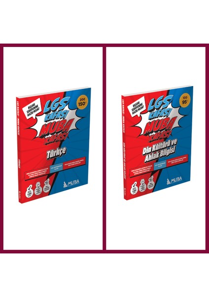 Lgs Kafası - Muba Kafası Türkçe ve Din Kültürü Set Soru Bankası !