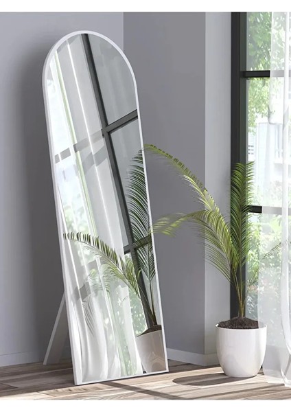 Beyaz Ayaklı Antre Koridor Duvar Salon Banyo Ofis Çocuk Yatak Odası Boy Ayna 40X120 cm fiyatları