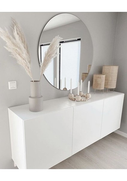 80CM Yuvarlak Ayna Dekoratif Ayna, Konsol Aynası, Hol Aynası, Dresuar Aynası