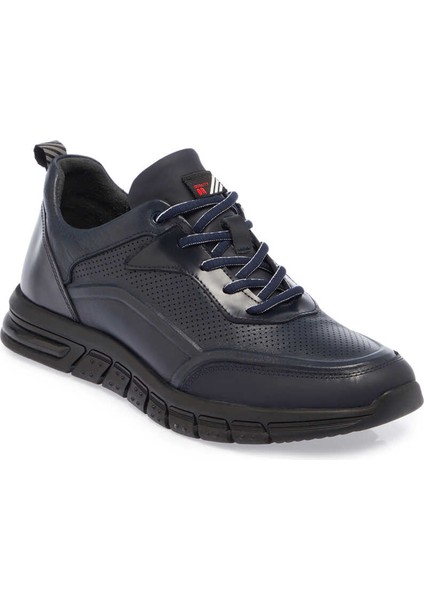 Lacivert Hakiki Deri Erkek Sneaker - E23S1AY56390-A31 fiyatları