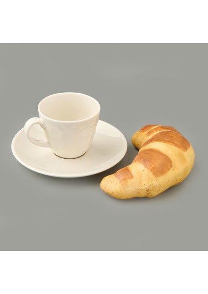 Kitchen Hammer 6'lı Kahve Fincan Takımı - Krem - 90 ml fırsatları