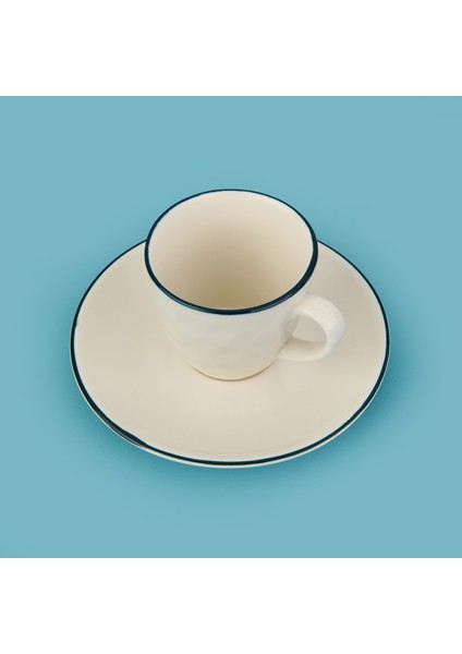 Kitchen Hammer 2'li Fincan Takımı - Krem / Mavi - 90 ml modelleri