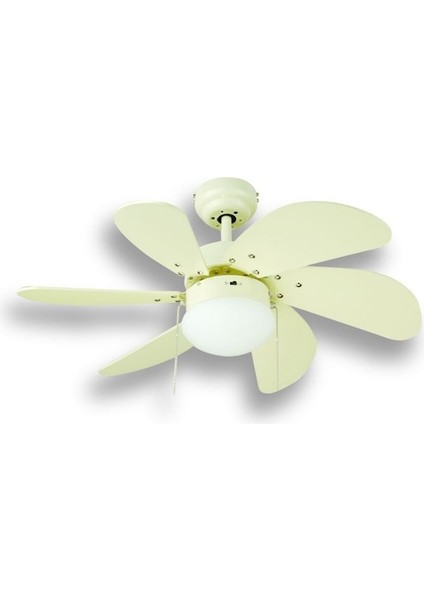 Dekoratif Tavan Vanti 60W – 30"beyaz Ahsap Tavan Vantilatör