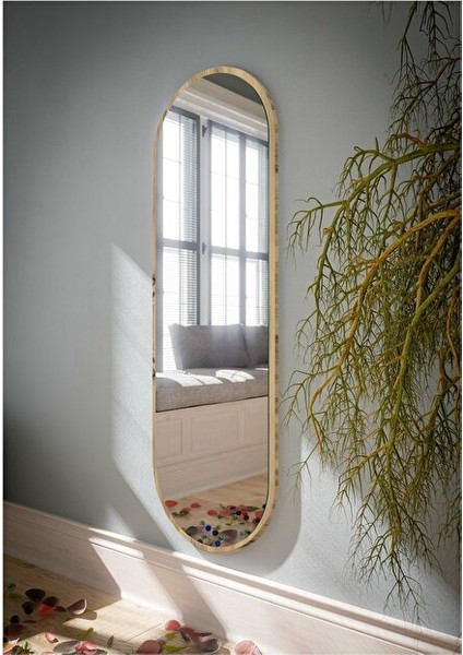Safir Meşe Oval Dekoratif Boy Aynası 40X120 cm modelleri