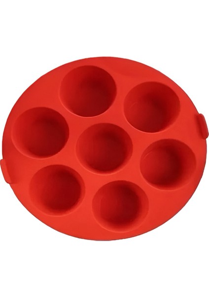 Kırmızı Airfryer Uyumlu Silikon Pişirme Kabı – Yapışmaz, Isıya Dayanıklı fırsatları