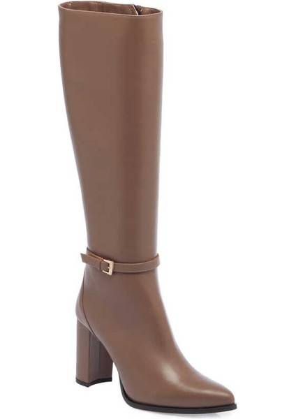 Vizon Hakiki Deri Kadın Klasik Çizme - K23K1CM67062-S08 fiyatları